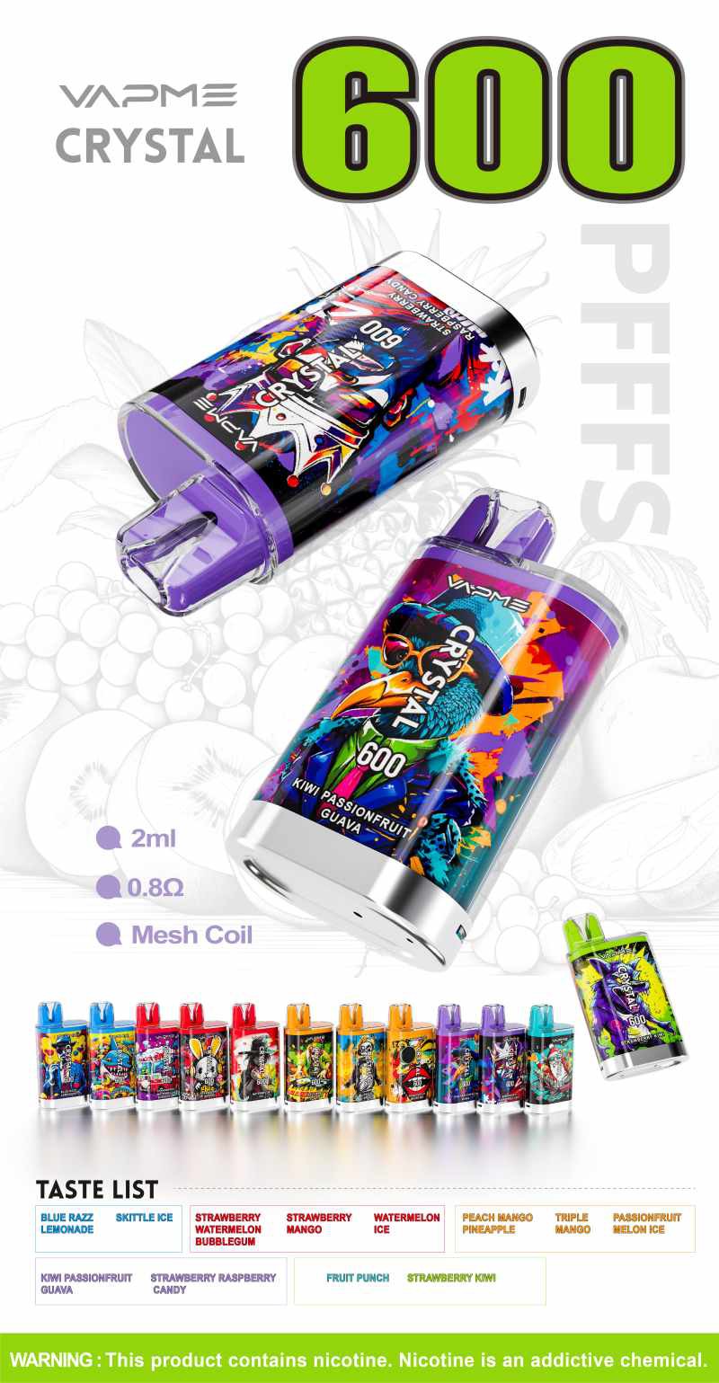 VAPME CRYSTAL 600puffs VAPME CRYSTAL 600puffs