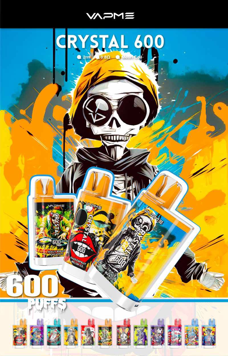 VAPME CRYSTAL 600 puffs vapes VAPME CRYSTAL 600 puffs vapes