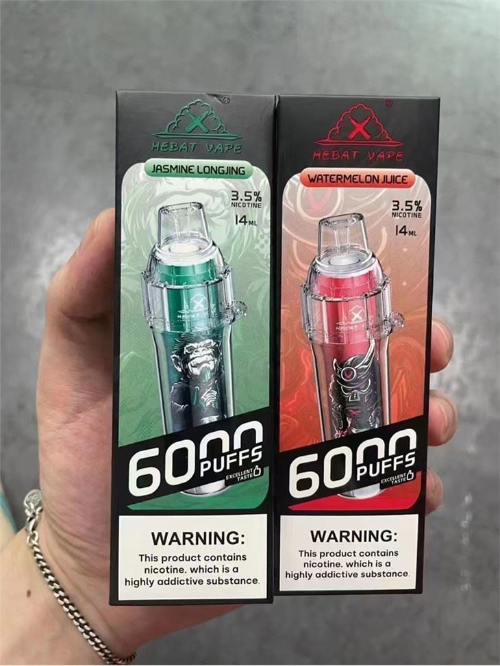 Hebat 6000 Puffs Boom kertakäyttöinen vape