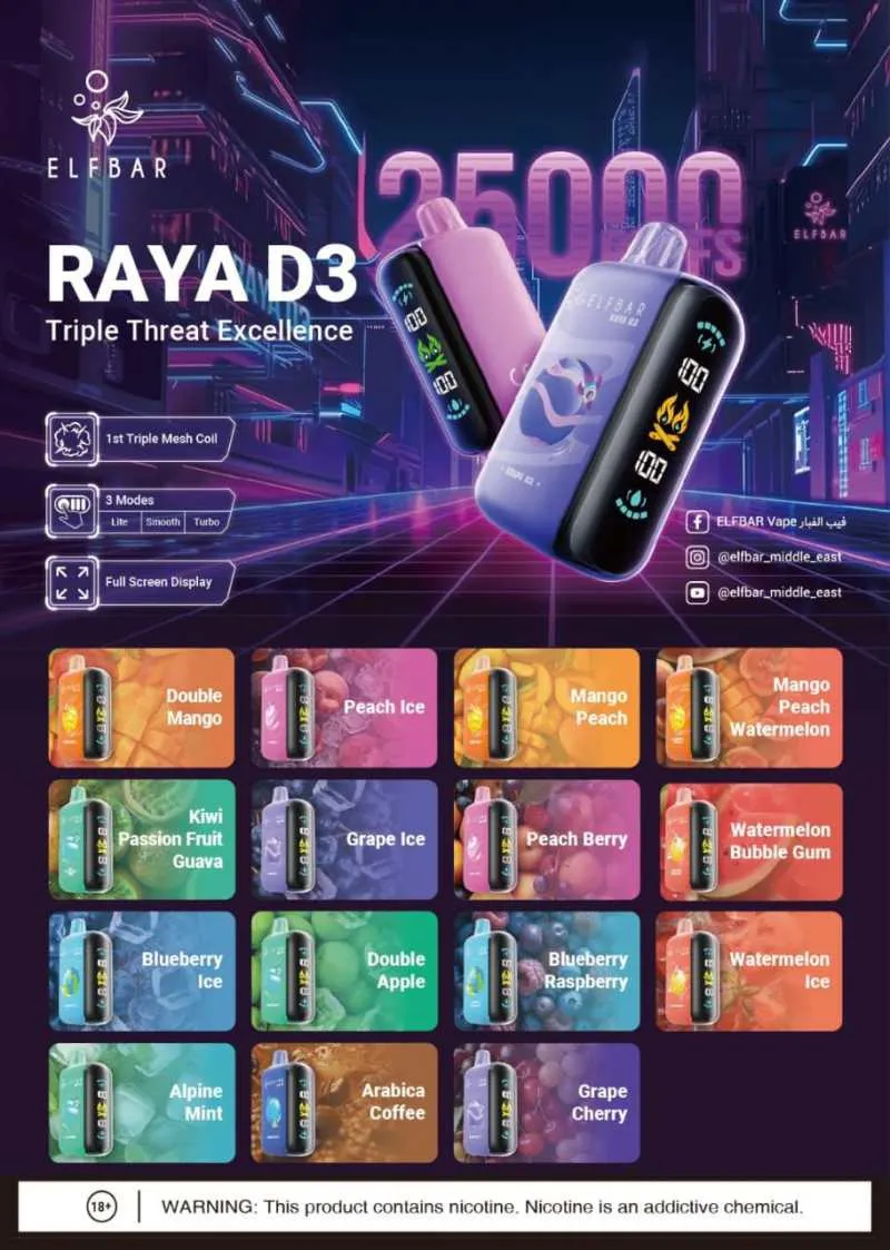 ELFBAR RAYA D3 25000 36 ELFBAR RAYA D3 25000 36