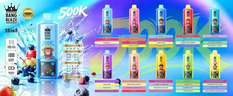 Bang Blaze 500K Taste Liste
