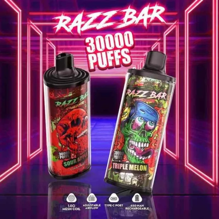 Nicotine-Salts-E-Cigarette-Top-Sell-Razz-Bar-Germany-Warehouse-European-30000-Puffs-EU-Shipping-Free-Disposable-30K-Puff-Vape_RAZZ BAR 30000