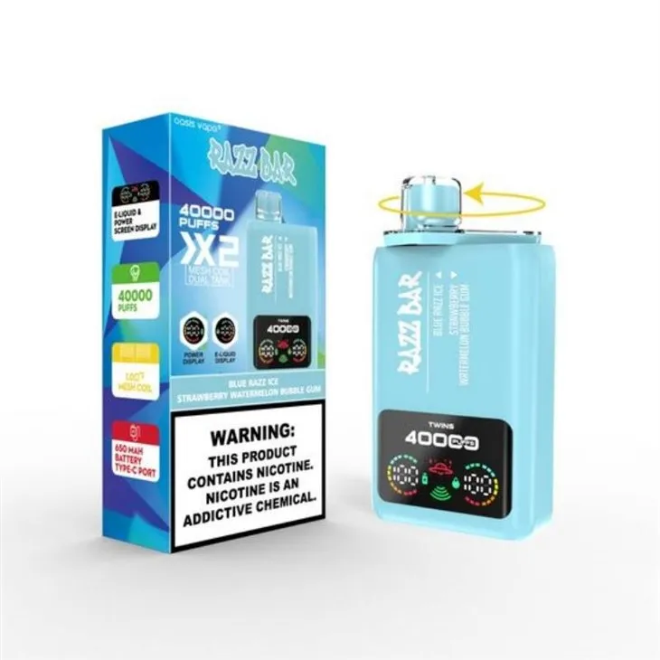 Malaga-Top-Vaper-Disposable-Vape-Electronic-Cigarette-Wholesale-Electric-Hookah-Price-40000-Puff-Razzbar-Vape-EU-Warehouse-Dual-Flavor-Razz-Bar-40K-Puff-Tornado_RAZZ BAR 40000